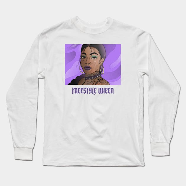 Freestyle Queen Long Sleeve T-Shirt by Araf Color